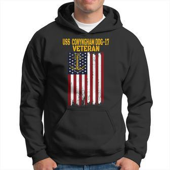 Uss Conyngham Ddg-17 Destroyer Veterans Day Fathers Day Dad Hoodie - Seseable
