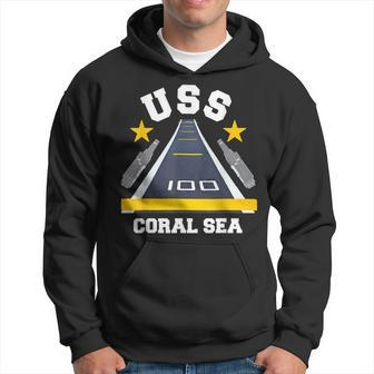 Uss Coral Sea Aircraft Carrier Military Veteran Hoodie - Seseable