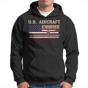 Uss Franklin D Roosevelt Cv-42 Aircraft Carrier Veteran Day Hoodie - Seseable
