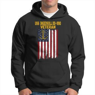 Uss Ingersoll Dd-990 Destroyer Veterans Day Fathers Day Dad Hoodie - Seseable