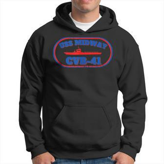 Uss Midway Navy Aircraft Carrier Hoodie - Seseable