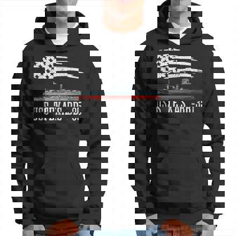 Uss Texas Bb-35 Ww2 Ww Ii Battleship Usa American Flag Hoodie - Seseable