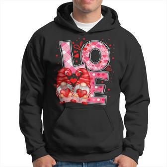 Valentine Gnomes Heart Valentines Day Gnome Love Him Her Hoodie - Seseable