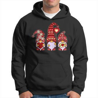 Valentine Gnomes Holding Hearts Valentines Day Gnome Love Hoodie - Seseable