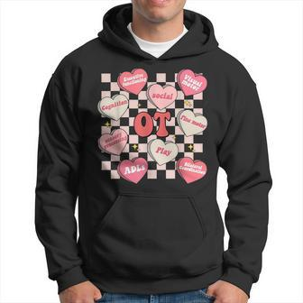 Valentines Day Heart Occupational Therapist Ot Therapy Hoodie | Mazezy