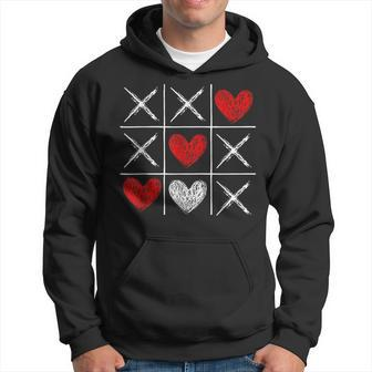Valentines Day Tic-Tac-Toe Xo-Xo Funny Valentine Gifts Hoodie - Seseable