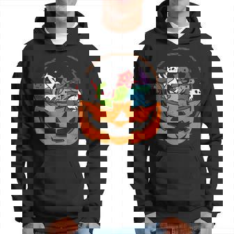 Vampire Ghost Zombie Witch Cats In Pumpkin Halloween Costume Men Hoodie Graphic Print Hooded Sweatshirt - Thegiftio