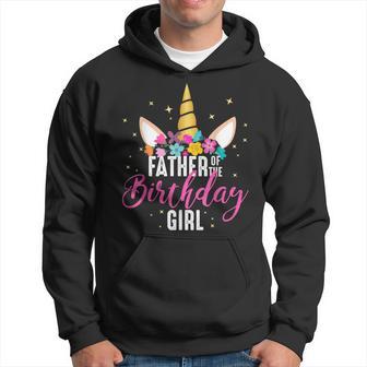 Vater des Geburtstagsmädchens Einhorn Hoodie, Papa Geschenkidee - Seseable