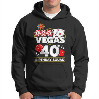 Vegas Birthday - Vegas 40Th Birthday - Vegas Birthday Squad Hoodie | Mazezy