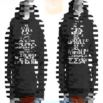 Vet Gift Im A Dad And A Grandpa And A Vietnam Veteran Men Hoodie Graphic Print Hooded Sweatshirt - Seseable