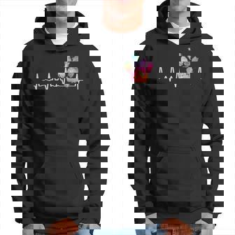 Vet Tech Veterinarian Animal Paw Print Heartbeat Veterinary Men Hoodie - Thegiftio UK