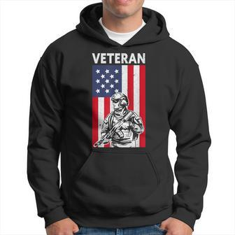 Veteran | Usa Flag Proud American Veteran Hoodie - Seseable