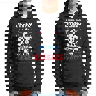 Veterans Before Illegals 4Th Of July Military Usa Soldier Hoodie | Mazezy