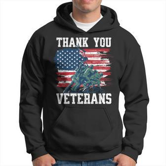 Veterans Day Gift Thank You Veterans Us Military Soldiers Hoodie - Seseable