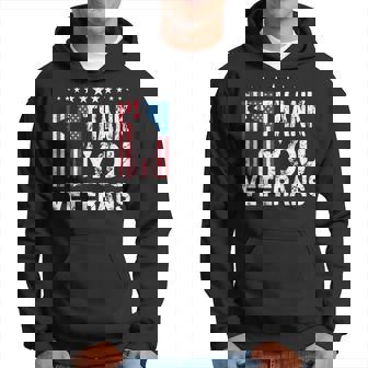 Veterans Day Gifts Thank You Veterans Us American Flag Hoodie - Seseable