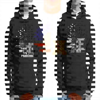 Veterans Day Thank You Veterans Sunflower American Flag Men Hoodie - Thegiftio