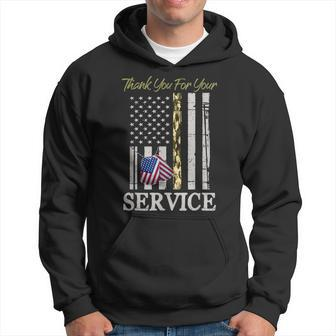 Veterans Day Thank You For Your Service Soldier Camouflage Hoodie - Seseable