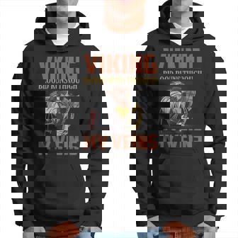 Viking Blood Runs Through My Veins Odin Norse Hoodie - Thegiftio