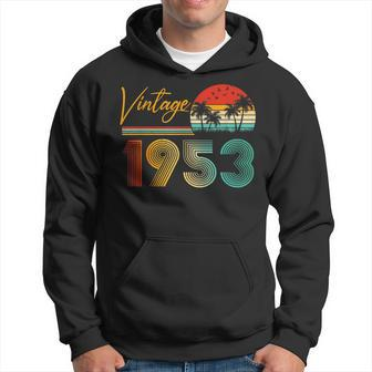 Vintage 1953 Made In 1953 70Th Birthday Gift 70 Year Old V2 Hoodie - Thegiftio UK
