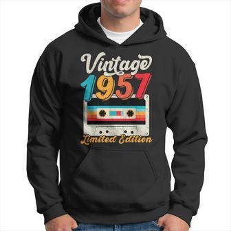 Vintage 1957 Wedding Anniversary Born In 1957 Birthday Party V2 Hoodie - Seseable