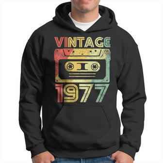 Vintage 1977 Birthday Cassette 70S Party Wear Gift Tee Hoodie | Mazezy