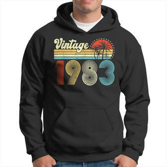 Vintage 1983 Made In 1983 40Th Birthday Gifts 40 Year Old Hoodie - Thegiftio UK