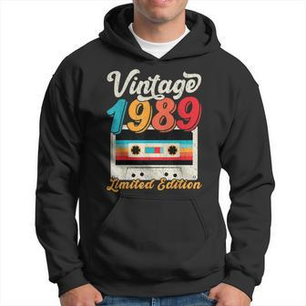 Vintage 1989 Wedding Anniversary Born In 1989 Birthday Party V2 Hoodie - Seseable