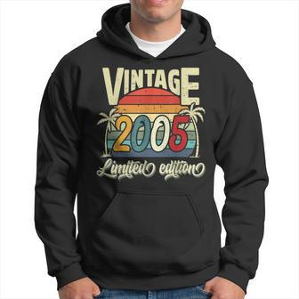 Vintage 2005 18Th Birthday Limited Edition 18 Years Old Bday Hoodie | Mazezy