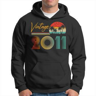 Vintage 2011 Made In 2011 12Th Birthday Gift 12 Year Old Hoodie - Thegiftio UK