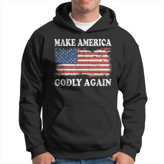 Vintage Make America Godly Again Men Hoodie - Thegiftio UK