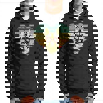 Vintage American Boston Terrier Lovers Valentines Day Hoodie | Mazezy