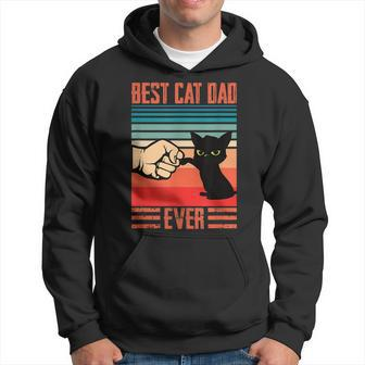 Vintage Best Cat Dad Ever Bump Fit Design For Best Cat Dad Hoodie - Seseable