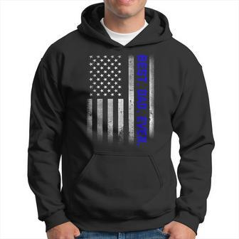 Vintage Best Dad Ever American Flag Distressed Fathers Day Hoodie - Thegiftio UK