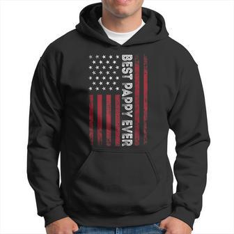 Vintage Best Pappy Ever Men American Flag Idea For Grandpa Hoodie - Seseable