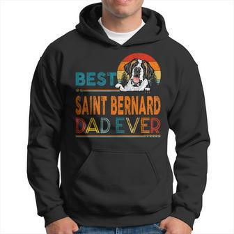 Vintage Best Saint Bernard Dad Ever Fathers Day Hoodie | Mazezy