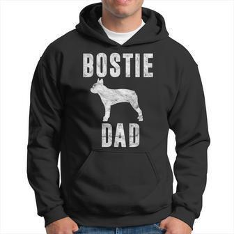 Vintage Boston Terrier Dad Dog Daddy Bostie Fathers Day Gift Hoodie - Seseable