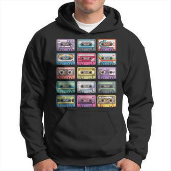 Vintage Cassette Tapes Collection 80S 90S Music Mixtape Hoodie - Seseable