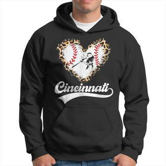 Vintage Cincinnati City Baseball Lovers Baseball Fans Hoodie | Mazezy
