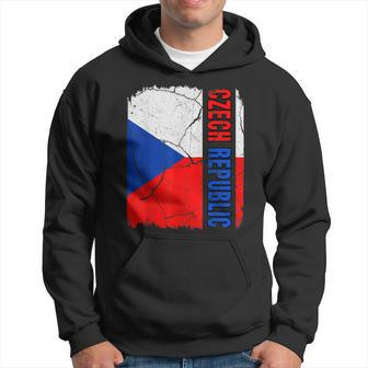 Vintage Czech Flag Czech Republic Pride Roots Heritage Gift Hoodie - Seseable