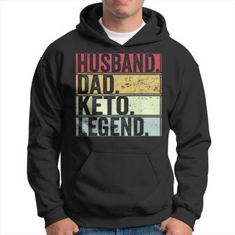 Vintage Ehemann Papa Keto Legende Hoodie, Lustiges Vatertagsgeschenk - Seseable