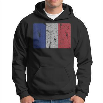 Vintage France Flag Retro French Men Women Souvenir Gift Men Hoodie Graphic Print Hooded Sweatshirt - Seseable