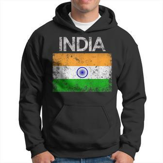 Vintage India Indian Flag Pride Gift Hoodie - Seseable
