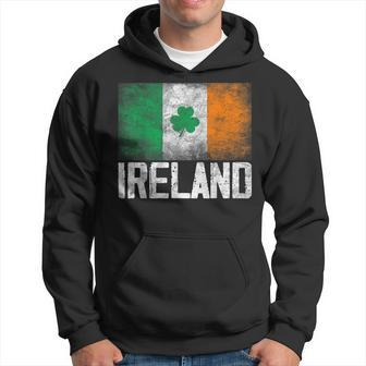 Vintage Ireland Irish Flag Green St Patricks Day Hoodie - Seseable