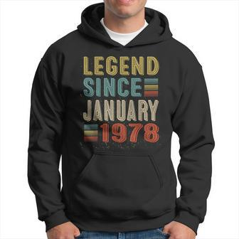 Vintage Legend Since January 1978 41St Birthday Gift Shirts Hoodie | Mazezy