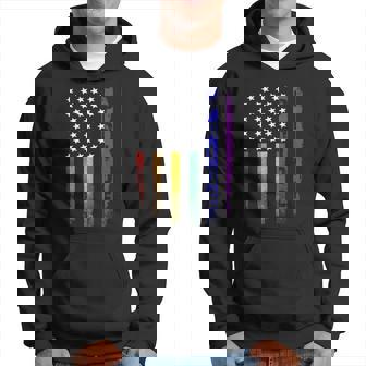 Vintage Lgbt Pride American Flag Gay Shirt Men Hoodie - Thegiftio UK