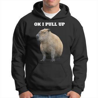 Vintage Ok I Pull Up Capybara Hoodie - Thegiftio UK