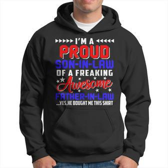 Vintage Proud Son In Law Of A Freaking Awesome Father In Law Hoodie - Thegiftio UK