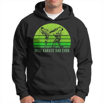 Vintage Retro Best Karate Dad Ever Funny DadFathers Day Gift For Mens Hoodie | Mazezy