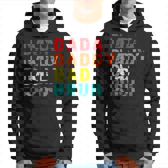 Vintage Retro Dada Daddy Dad Bruh Fathers Day Hoodie - Seseable
