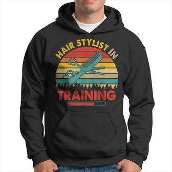 Vintage Retro Hair Stylist In Training Proud Future Job Hoodie - Seseable